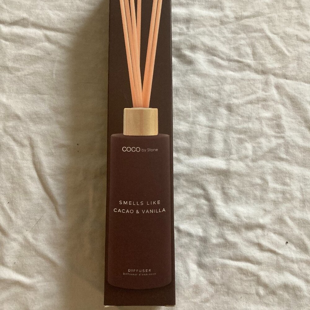 NWT COCO by Stone Reed Diffuser Smells like Cacao & Vanilla